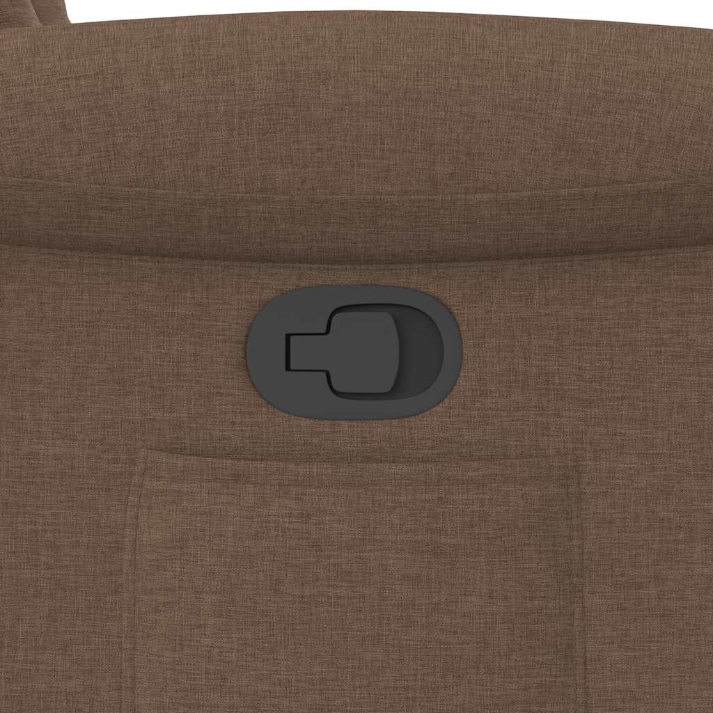 Poltrona Reclinabile in Tessuto Marrone