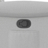 vidaXL Poltrona Reclinabile in Tessuto Grigio Nuvola