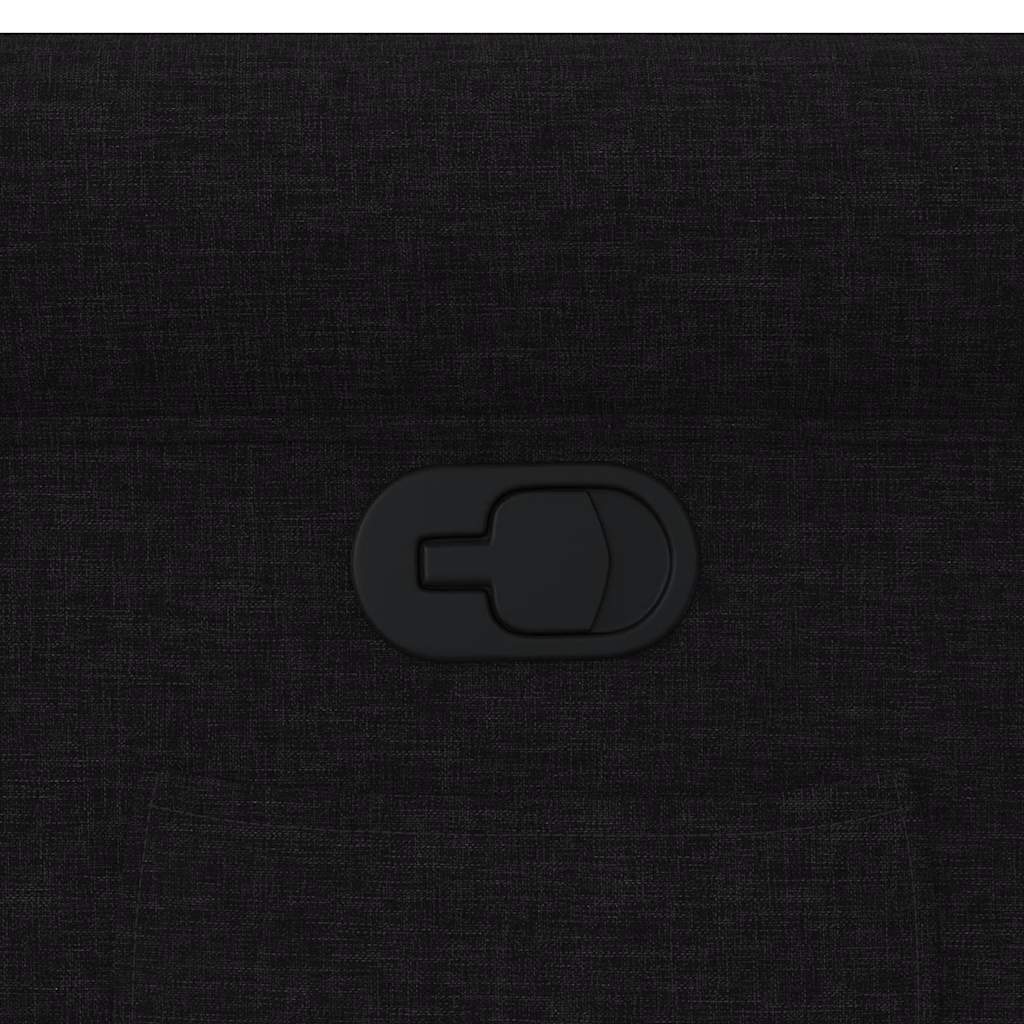 Poltrona Reclinabile in Tessuto Nero 4015638