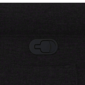 Poltrona Reclinabile in Tessuto Nero 4015638