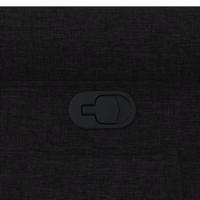 Poltrona Reclinabile in Tessuto Nero 4015638