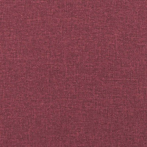 vidaXL Poltrona Reclinabile in Tessuto Rosso Vino