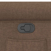 Poltrona Reclinabile in Tessuto Marrone