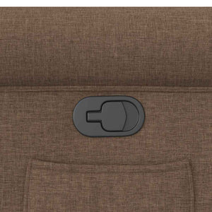 Poltrona Reclinabile in Tessuto Marrone