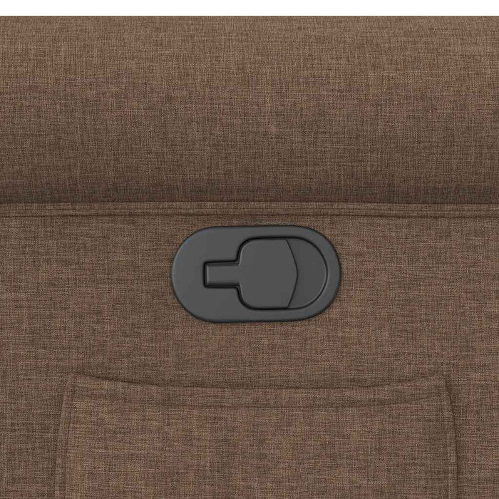 Poltrona Reclinabile in Tessuto Marrone