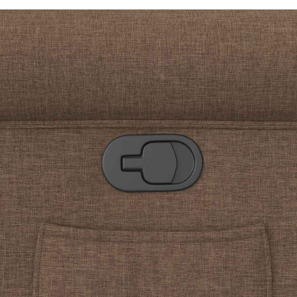 Poltrona Reclinabile in Tessuto Marrone 4015640