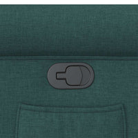Poltrona Reclinabile in Tessuto Verde Scuro