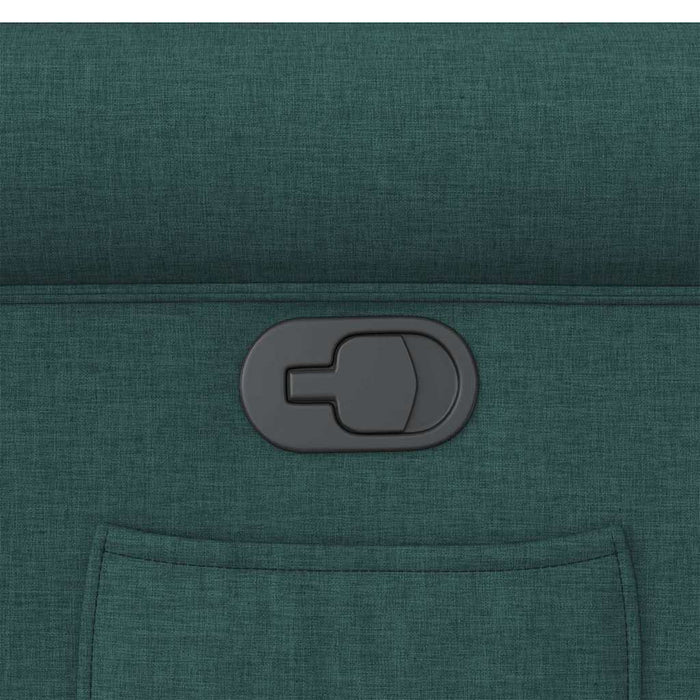 Poltrona Reclinabile in Tessuto Verde Scuro