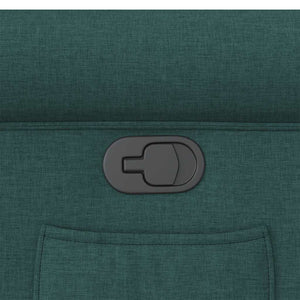 Poltrona Reclinabile in Tessuto Verde Scuro 4015642