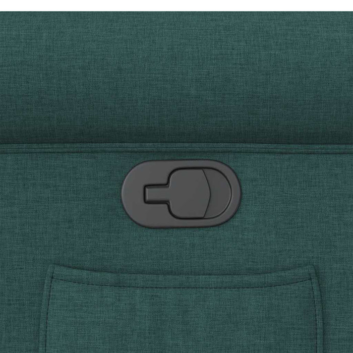 Poltrona Reclinabile in Tessuto Verde Scuro 4015642