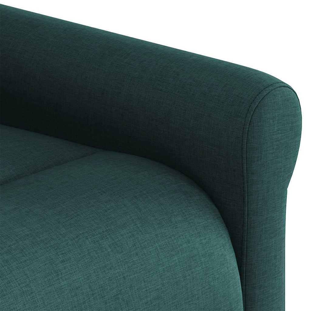 Poltrona Reclinabile in Tessuto Verde Scuro 4015642