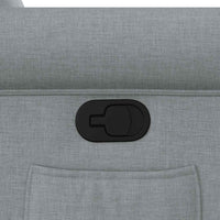 Poltrona Reclinabile in Tessuto Grigio Chiaro 4015656