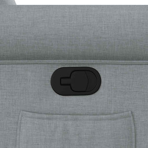 Poltrona Reclinabile in Tessuto Grigio Chiaro 4015656