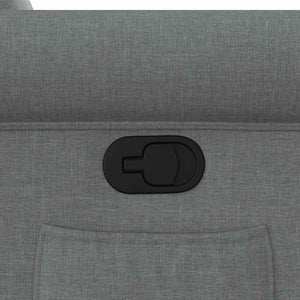 Poltrona Reclinabile in Tessuto Grigio Scuro