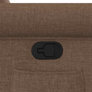 Poltrona Reclinabile in Tessuto Marrone 4015660