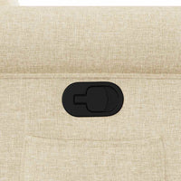 Poltrona Reclinabile in Tessuto Crema 4015664