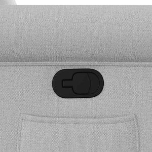 vidaXL Poltrona Reclinabile in Tessuto Grigio Nuvola