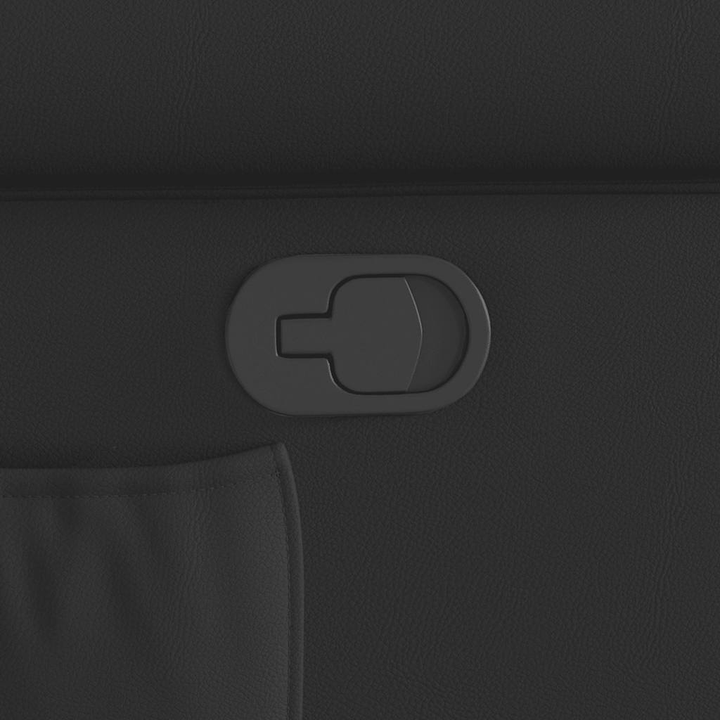 Poltrona Reclinabile Marrone lucido Similpelle