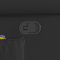 vidaXL Poltrona Reclinabile Nera in Similpelle Lucida