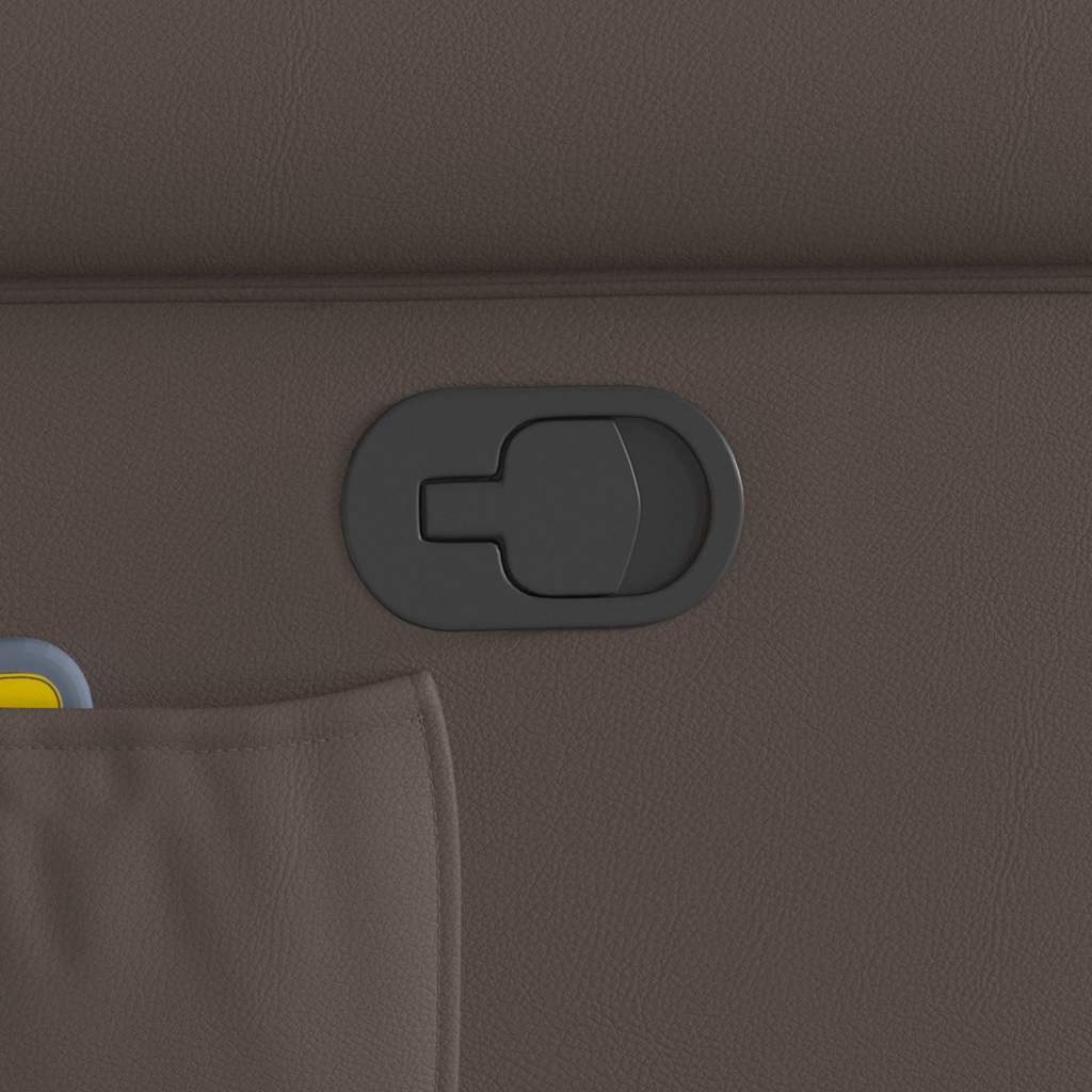 Poltrona Reclinabile Marrone in Similpelle Lucida 4015679