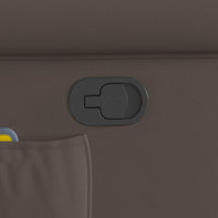 Poltrona Reclinabile Marrone in Similpelle Lucida 4015679