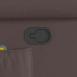 Poltrona Reclinabile Marrone in Similpelle Lucida 4015679