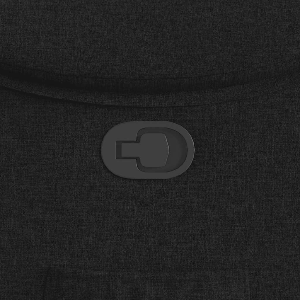 Poltrona Reclinabile in Tessuto Nero 4015682