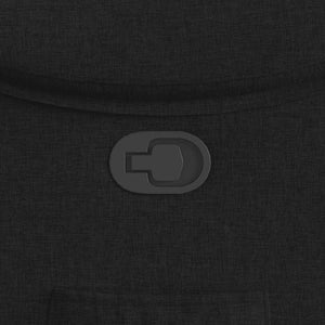 Poltrona Reclinabile in Tessuto Nero 4015682