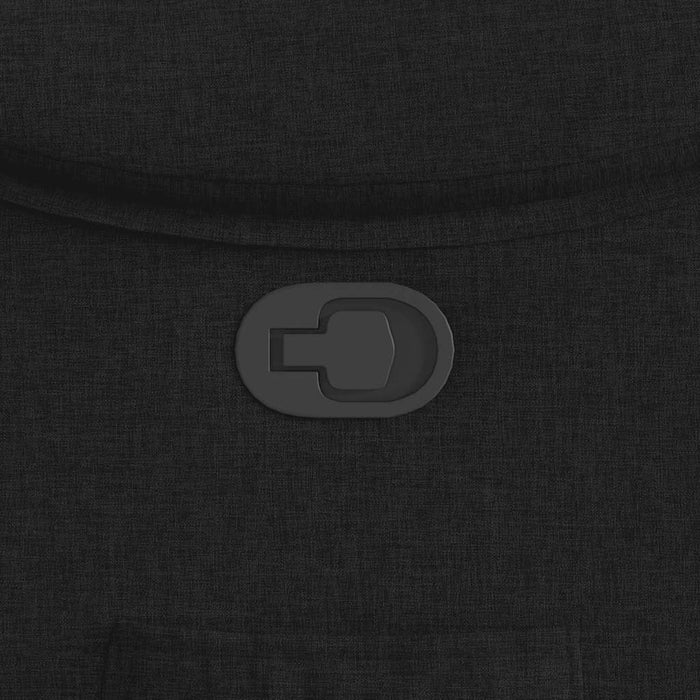 Poltrona Reclinabile in Tessuto Nero 4015682