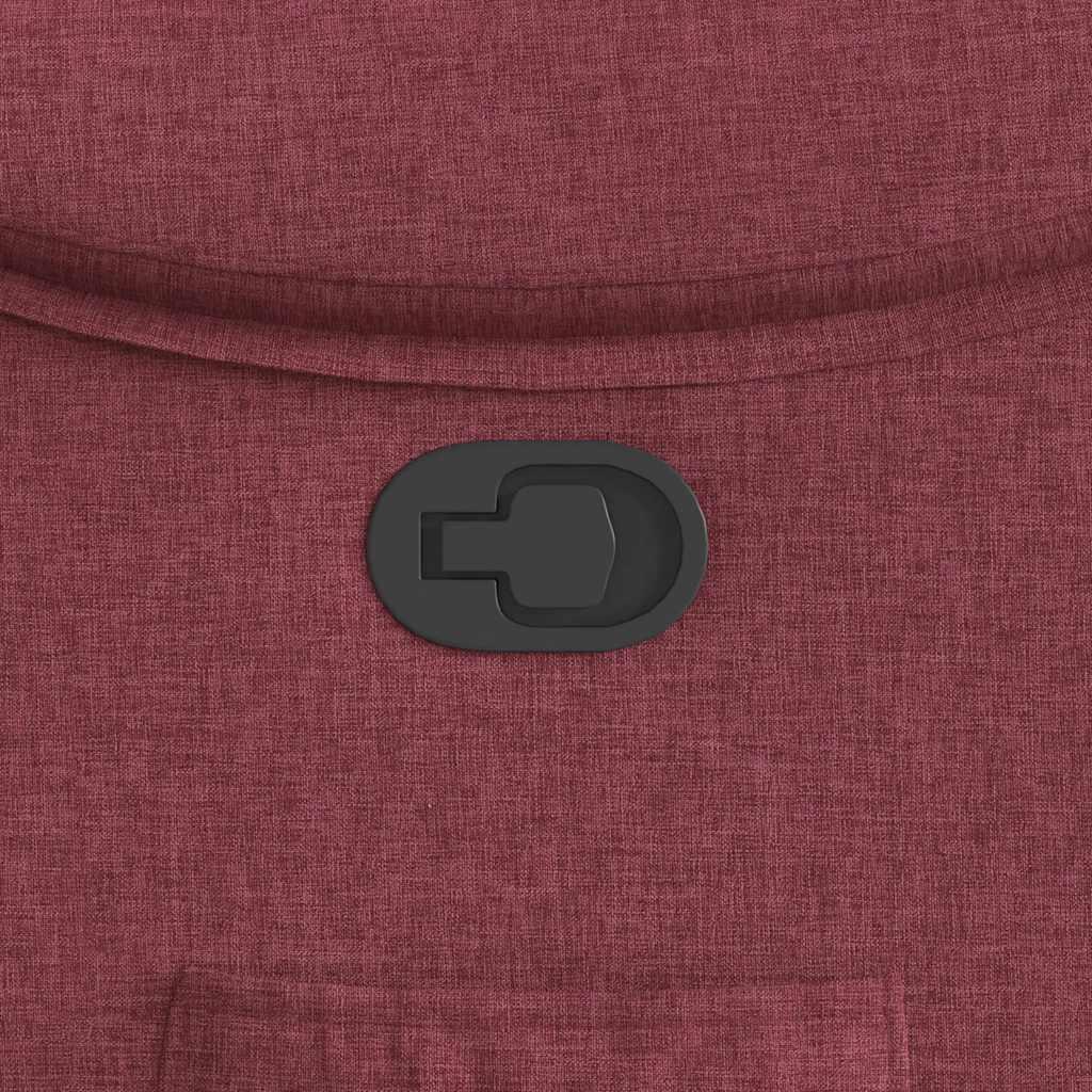 Poltrona Reclinabile in Tessuto Rosso Vino 4015683