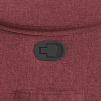 Poltrona Reclinabile in Tessuto Rosso Vino 4015683