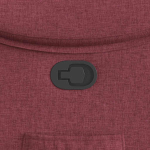 Poltrona Reclinabile in Tessuto Rosso Vino 4015683
