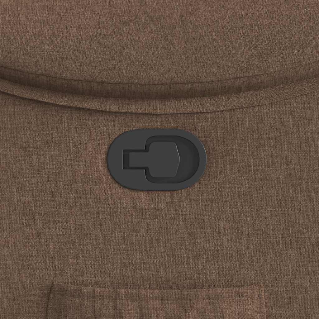 Poltrona Reclinabile in Tessuto Marrone 4015684