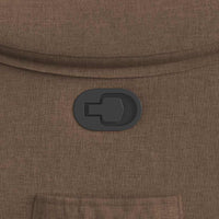 Poltrona Reclinabile in Tessuto Marrone 4015684