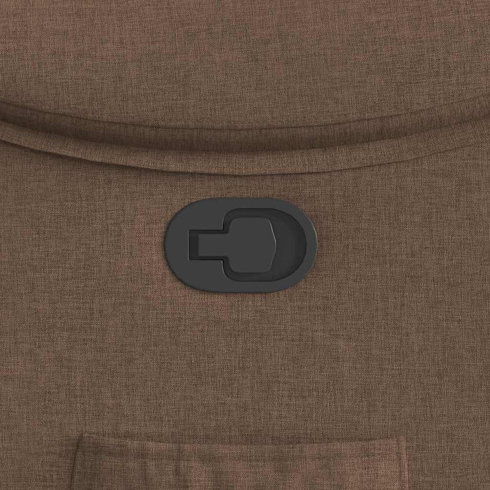 Poltrona Reclinabile in Tessuto Marrone 4015684