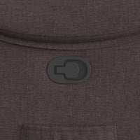 Poltrona Reclinabile Marrone Scuro in Tessuto 4015685