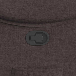 Poltrona Reclinabile Marrone Scuro in Tessuto 4015685