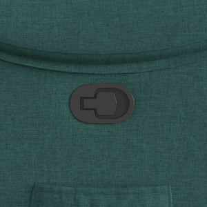 Poltrona Reclinabile in Tessuto Verde Scuro 4015686