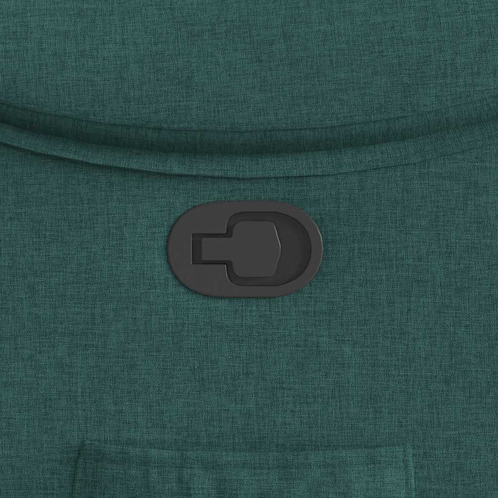 Poltrona Reclinabile in Tessuto Verde Scuro 4015686