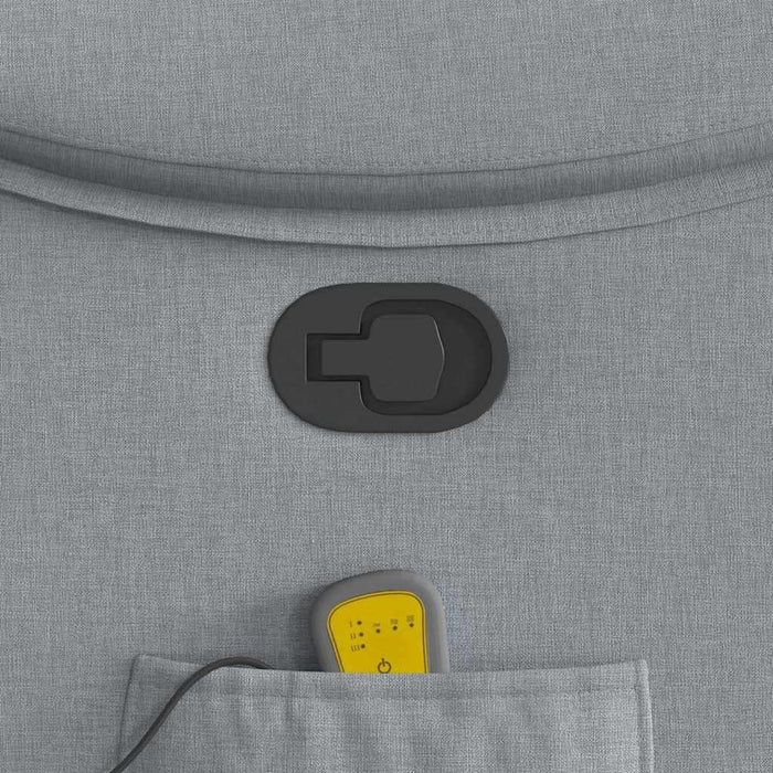 Poltrona Massaggiante Reclinabile Grigio Chiaro in Tessuto 4015690