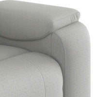 vidaXL Poltrona Massaggiante Reclinabile Grigio Nuvola in Tessuto