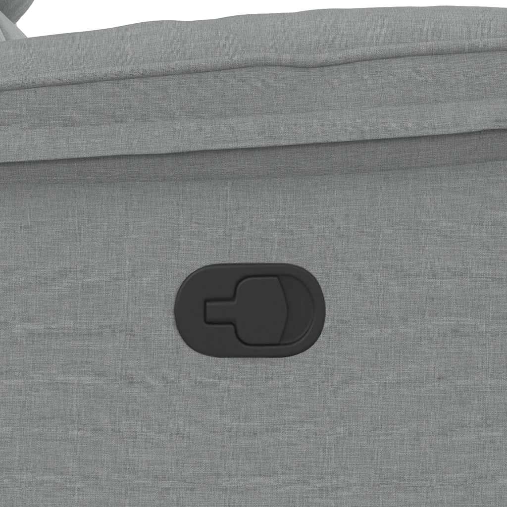 Poltrona Reclinabile in Tessuto Grigio Chiaro 4015700