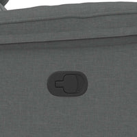 vidaXL Poltrona Reclinabile in Tessuto Grigio Scuro