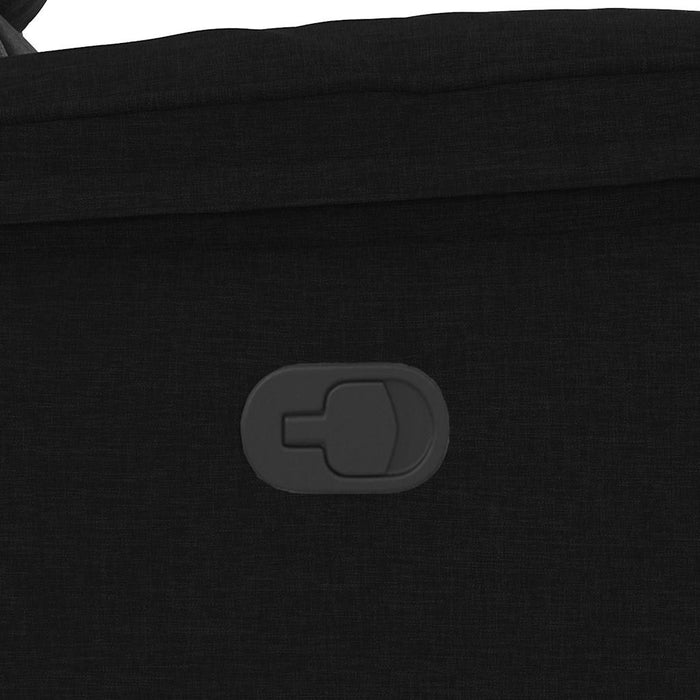 vidaXL Poltrona Reclinabile in Tessuto Nero