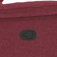 vidaXL Poltrona Reclinabile in Tessuto Rosso Vino