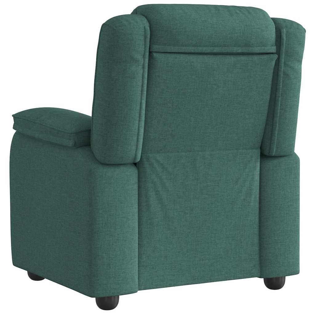 Poltrona Reclinabile in Tessuto Verde Scuro 4015706