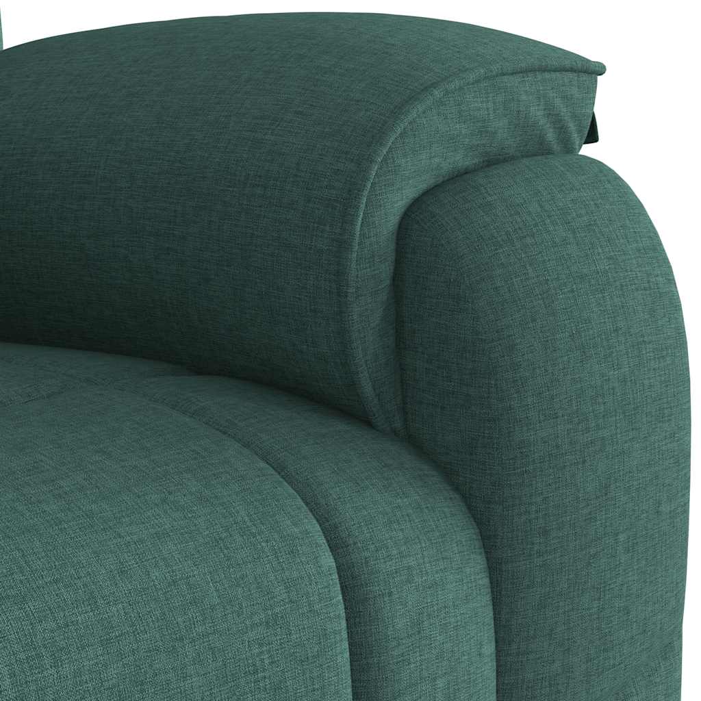 Poltrona Reclinabile in Tessuto Verde Scuro 4015706