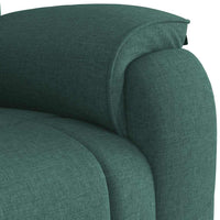 Poltrona Reclinabile in Tessuto Verde Scuro 4015706