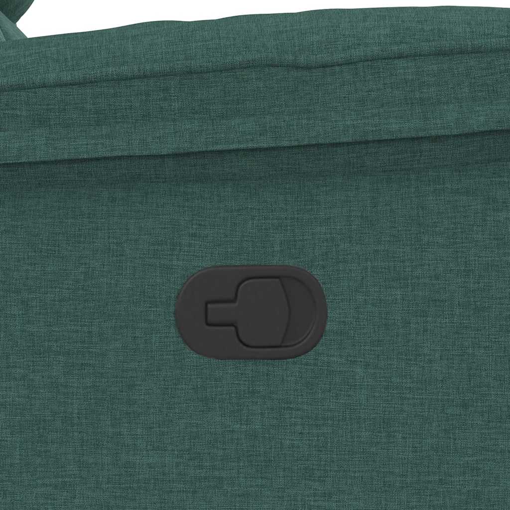 Poltrona Reclinabile in Tessuto Verde Scuro 4015706