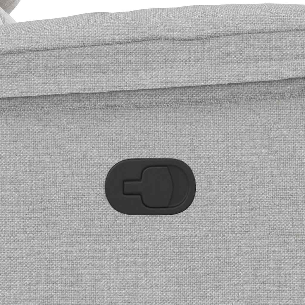 vidaXL Poltrona Reclinabile in Tessuto Grigio Nuvola